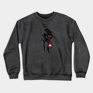 Wolf with Lantern Crewneck Sweatshirt